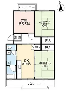 UR湊駅前【0470406号室】の間取り