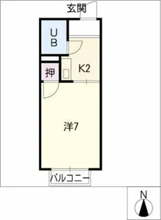 コーポラス森孝【1階】の間取り