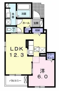 エレガント茱萸木Ⅲ【1階】の間取り
