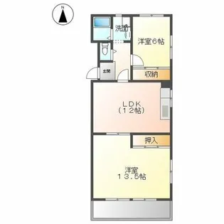 晴真マンション【3階】の間取り