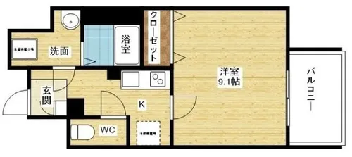 Merry新大阪【1階】の間取り