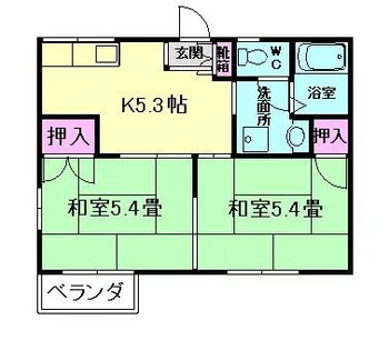 大阪府豊中市熊野町2丁目【アパート】の間取り