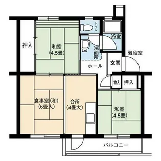 UR藤山台【3290309号室】の間取り