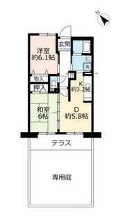 URサンヴァリエ春日丘【0050102号室】の間取り