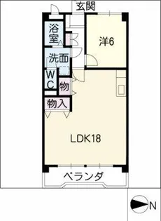 パークサイド大和園【2階】の間取り