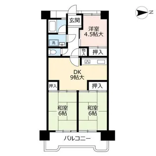 UR到津南【0020402号室】の間取り
