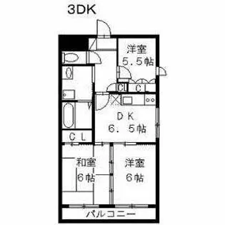 セントラルハイツ植田【1階】の間取り