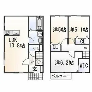 シャ・シアン【1階】の間取り