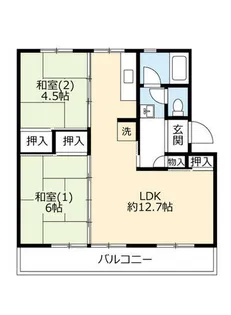 UR金剛【0260401号室】の間取り