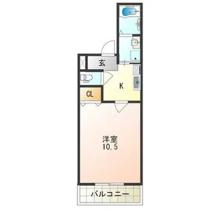 フジパレス山之内Ⅶ番館【1階】の間取り