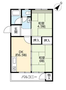 UR豊明【0460505号室】の間取り