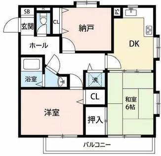 セイント江口【4階】の間取り