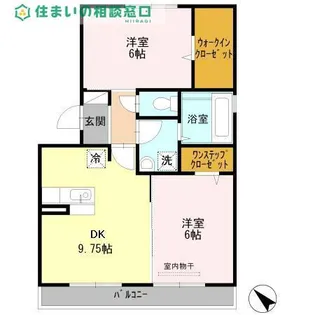 愛知県岡崎市六名本町【アパート】の間取り