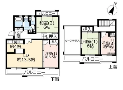 URグリーンタウン槇島【2120307号室】の間取り