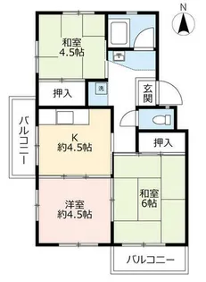 UR藤山台【3160402号室】の間取り