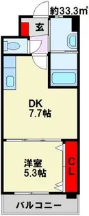 ルミエドール戸畑【4階】の間取り