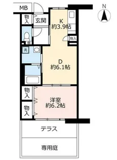 URアルビス緑丘【1130102号室】の間取り