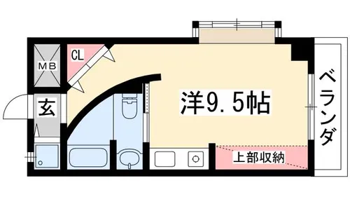 グランパス池見【4階】の間取り