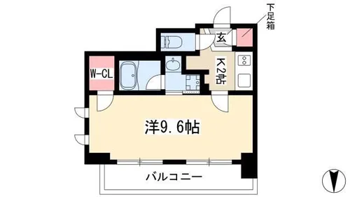フローラル東別院【513号室】の間取り