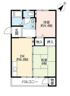 UR中登美第三【E270105号室】の間取り