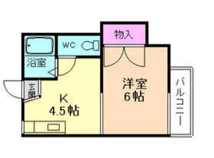 大槻ハイツ【201号室】の間取り