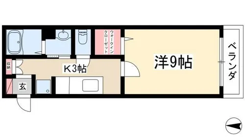 サニーコートふくはら【203号室】の間取り