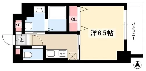 S-RESIDENCE浅間町【6階】の間取り