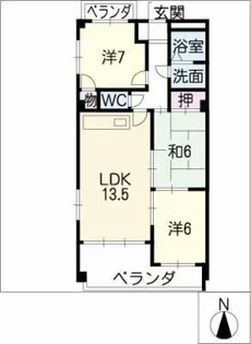 メゾン・ド・櫻【3階】の間取り