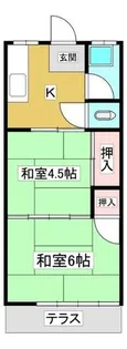 みずほ荘【2号室】の間取り