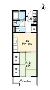 UR高槻・阿武山十番街【0040205号室】の間取り