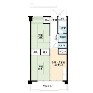 UR尾上【0050708号室】の間取り