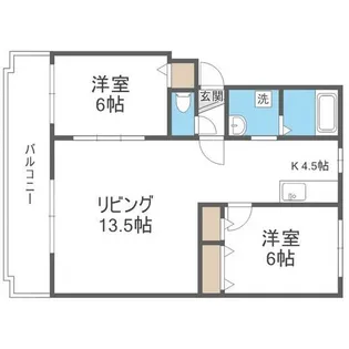 パークハイツG【302号室】の間取り