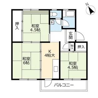 UR徳力【0450304号室】の間取り