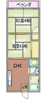 田伏マンションNO.1【201号室】の間取り