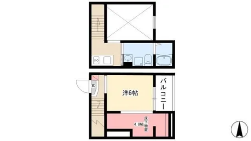 clarte 荒子Ⅰ (クラルテアラコイチ )【1階】の間取り