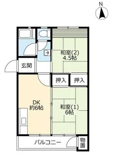 UR鈴蘭台第二【0190505号室】の間取り