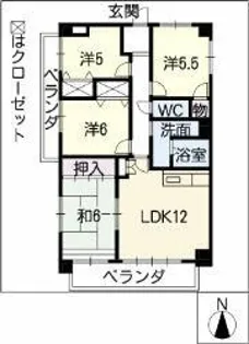 ヴィアーレマルフク南館【9階】の間取り