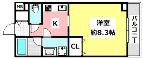 Storia茨木新庄【2階】の間取り