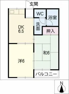ムーニーコーノス【2階】の間取り