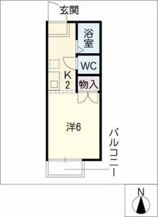 リバティスクエア B【2階】の間取り