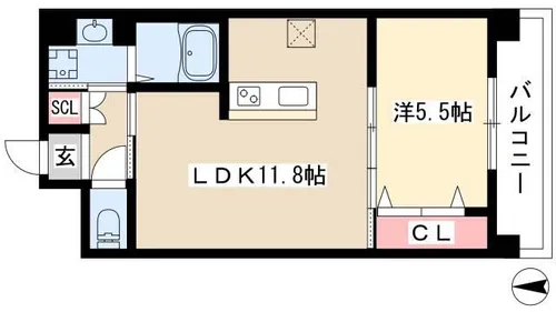 鄙(ひなび)【3階】の間取り