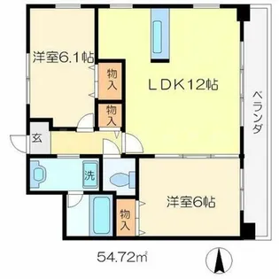 ベリエ茶五【3階】の間取り
