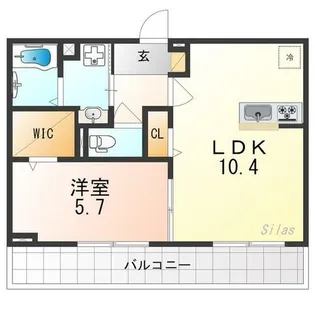ジラソーレ【3階】の間取り
