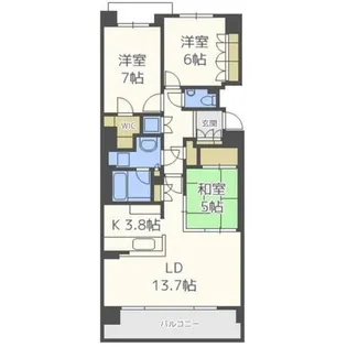パークホームズ真駒内泉町【1階】の間取り