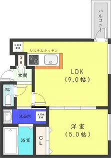 リュクス円山公園【1階】の間取り