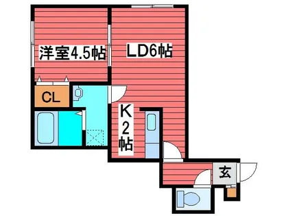 JYSコート栄通【2階】の間取り