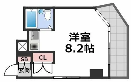 朝日プラザプロシード桃谷東【10階】の間取り