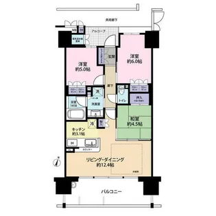 西九条アーバンコンフォート(0004013)【8階】の間取り