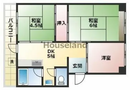 プレミアムハイツ榎原【2階】の間取り