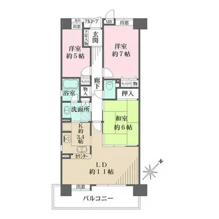 ステーシア高槻【306号室】の間取り
